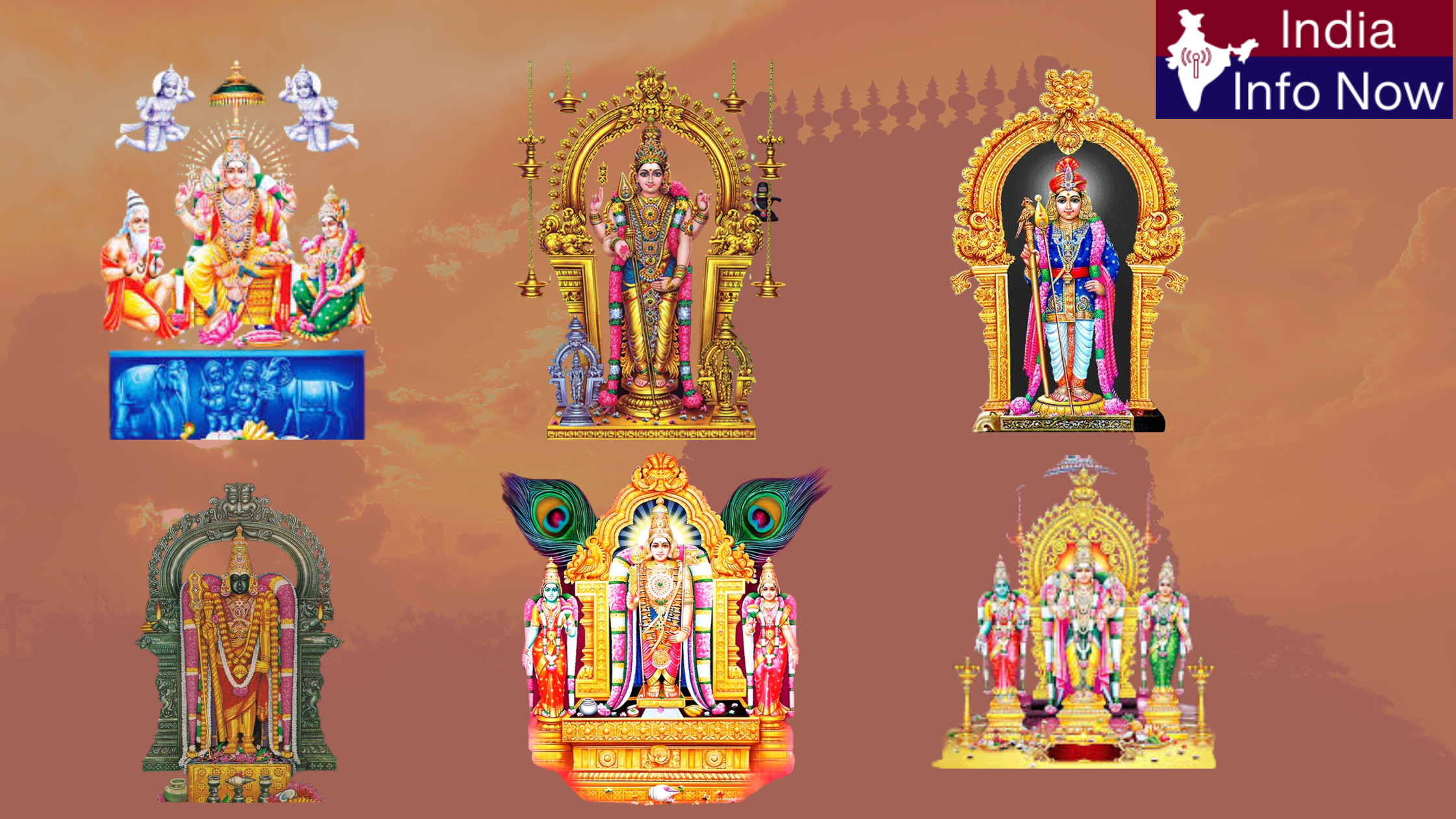 #india info now #Arupadai Veedu murugan temples