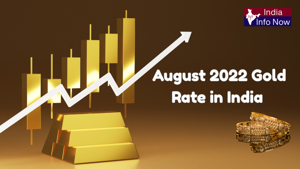 #india info now #August 2022 Gold Rate in India Weekly Trend Analysis