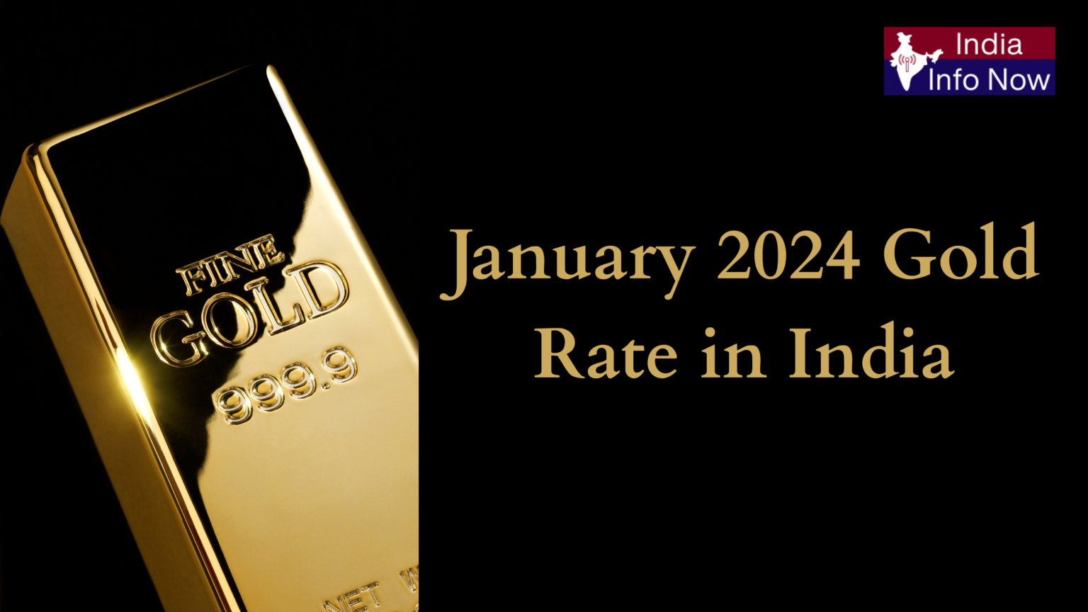 Gold Rate Movement in India, January 2024
