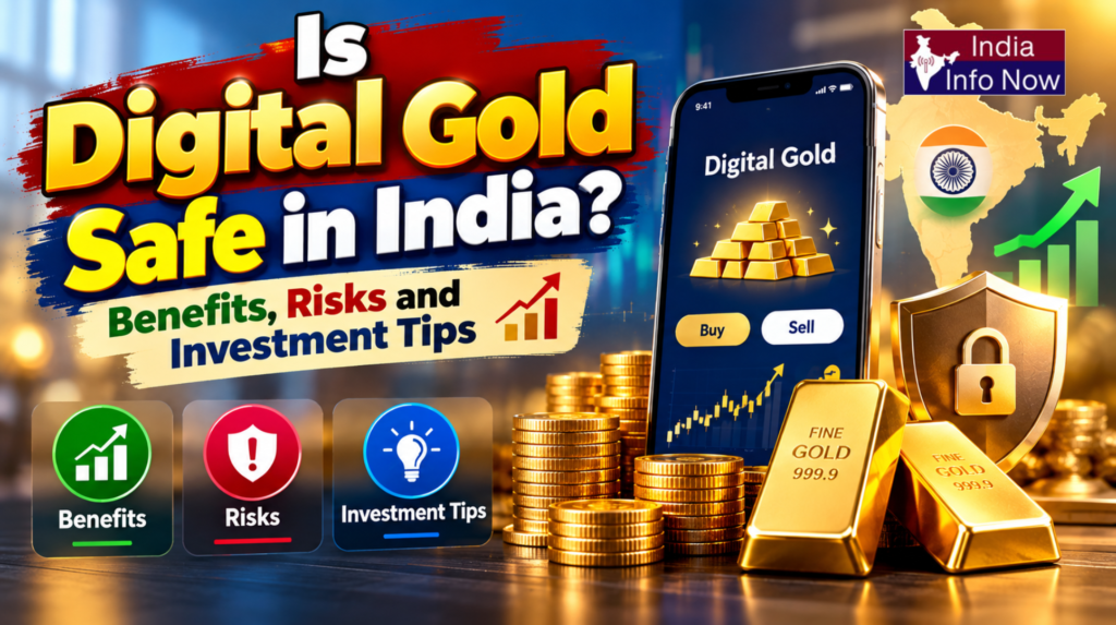 #indiainfonow #Is Digital Gold Safe in India Benefits, Risks and Investment Tips