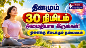 #indiainfonow #Mental Wellness Tips Tamil தினமும் 30 நிமிட அமைதியின் நன்மை